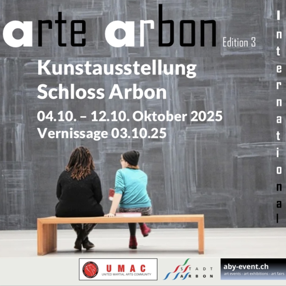 Ankündigung Arte Arbon Edition 3 Internationale 2025 Kunstausstellung mit Vernissage mit Ausstellerin Priska Sancini