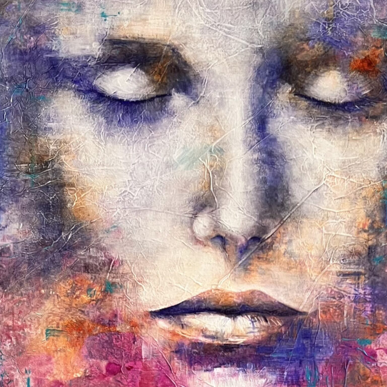 Kunstwerk – Mixed Media auf Holz